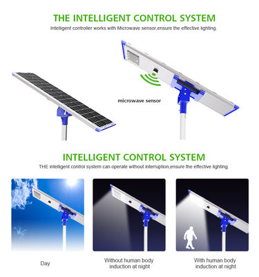 Integrated Solar 80W 100W LED Street Lighting For 3 Years Warranty