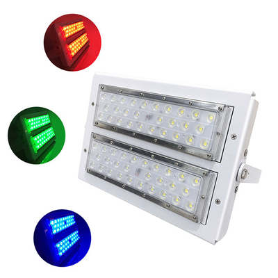 CE RoHs Approved outdoor waterproof RGB 512DMX modular led flood light 100w Bridgelux Flip Chips