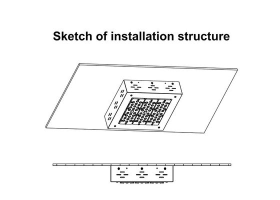 Gas Station Canopy Led Lights 100w 150w 200w IP66 IK10 Recessed Installation