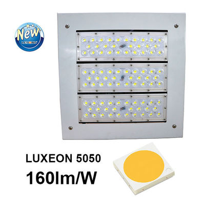 Gas Station LED Canopy Lights 150w 2nd Generation 160lm/w PC Cover Aluminum Housing