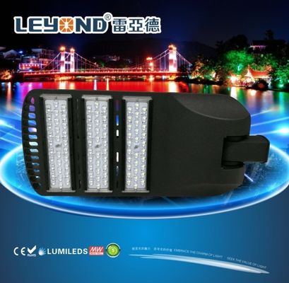 LUMILEDS 5050/3030 chip LED Street Lighting , led road lamp black / gray housing