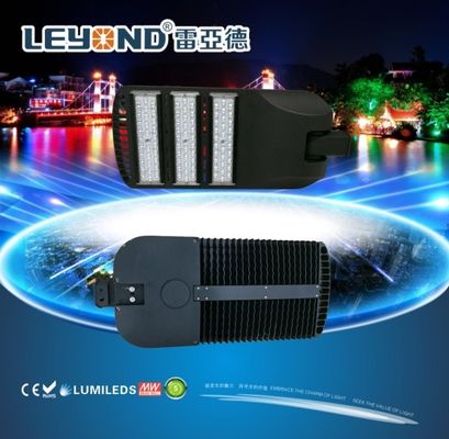 LUMILEDS 5050/3030 chip LED Street Lighting , led road lamp black / gray housing