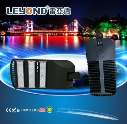 LUMILEDS 5050/3030 chip LED Street Lighting , led road lamp black / gray housing