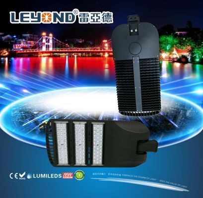 LUMILEDS 5050/3030 chip LED Street Lighting , led road lamp black / gray housing