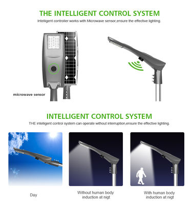 30 Wattage LED Street Lighting , Solar Power Street Lights 50000 Hours Life Span