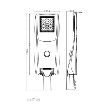 2021 New lithium battery 160lm/w 20w 30w 40w 50w  all in one solar led street light