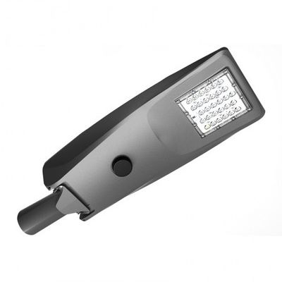 Pure White 6500k 30W IP66 Intelligent Solar LED Street Light 5000 Lumen For Sidewalk Roadway