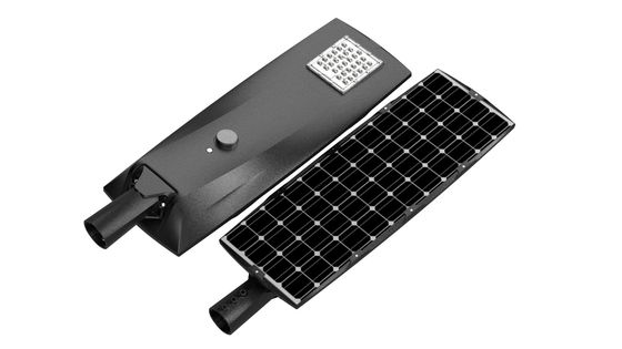 Aluminum 10-80w 170lm/W Integrated Solar Street Light 2700lm