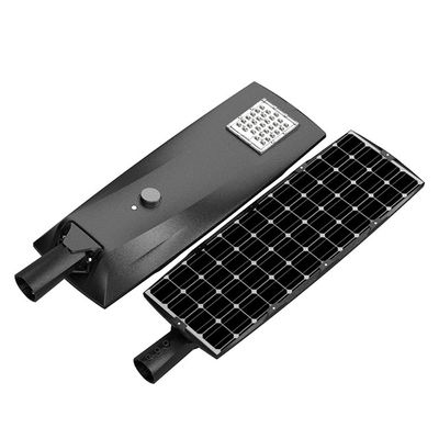 Lithium Battery MPPT Intelligent 50w 8000lm All in One Solar LED Street Light IP65 Waterproof