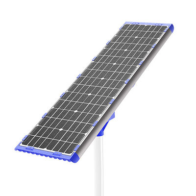 All In One 80W Solar LED Street Lights Motion Sensor Time Control